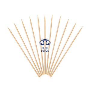 Brochettes en bambou écologiques, résistantes à la chaleur, bâtonnets naturels solides pour kebab, viande, barbecue et service alimentaire, compatibles lave-vaisselle - Product Image 1