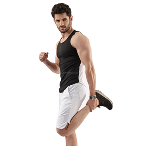 Customized Unisex Athletic <b>Tank</b> <b>Tops</b> New Style Solid Color <b>Gym</b> Wear Cotton Spandex Plus Size <b>Men's</b> Mesh Breathable Knitted - Product Image 6