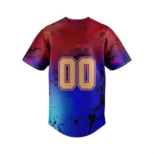 Maillot de baseball personnalisé en gros, uniforme d'équipe sportive, tissu respirant de haute qualité, séchage rapide, logo brodé, fournisseur OEM - Product Image 1