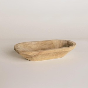Decorative Wooden <b>Candle</b> Bowl Handmade Rustic <b>Candle</b> Holder Bowl - Product Image 3
