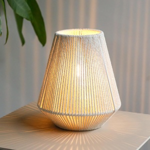 Abat-jour en rotin tissé fabriqué à la main écologique nouvelle Collection éclairage décoratif couverture Table plafond côtier moderne - Product Image 2