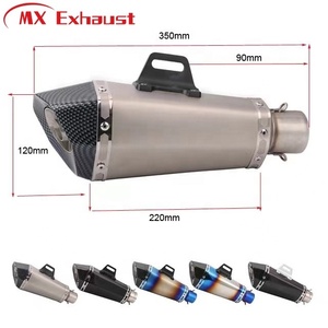 Silencieux d'échappement multilatéral modifié à grande cylindrée pour moto de course MX vente en gros pour universel - Product Image 4