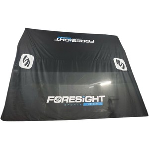 Bandera Inova Cross Feather Roja de Poliéster con Impresión Digital, Asta de Aluminio Resistente, Pancarta Promocional Rectangular en Caja de Color - Product Image 1