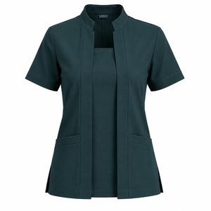 Meilleures ventes : Tenue médicale extensible pour femme, uniforme de soins, vêtements d'hôpital, faible MOQ - Product Image 6
