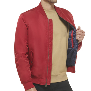 New Design <b>Winter</b> Casual Men Canvas Bomber Jacket Solid Zipper High Street Stylish Low MOQ All Sizes Available - Product Image 5