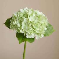 Penjualan Panas Bunga Hydrangea Buatan Sentuhan Realistis Hijau dan Putih Lateks untuk Dekorasi Pernikahan dan Rumah untuk Hari Valentine.