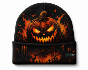 Spooky Season Beanie Knit Skull <b>Cap</b> Jack O Lantern Witch Hat Fleece Lined Warm <b>Winter</b> <b>Cap</b> Men Women Bulk Order Factory - Product Image 4