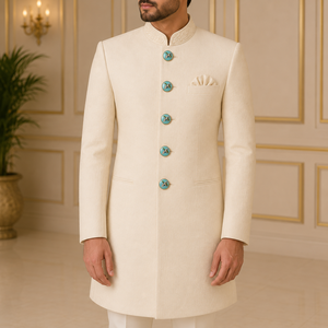 Botón de Sherwani Azul Real Chapado en Oro con Meenakari de Jaipur para Boda, Botón de Kurta de Lujo para Hombre, Artesanía de Esmalte - Product Image 2