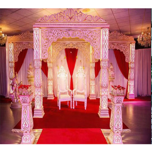 Fascinante Decoración Tradicional India para Bodas de Bollywood, Material de Fibra de Vidrio, Diseño Portátil para Eventos de Bodas Indias en el Reino Unido - Product Image 1