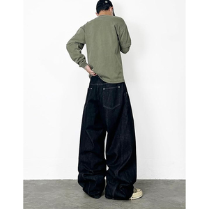 Pantalones Vaqueros Anchos de Moda Urbana para Hombre, Corte Holgado, Estilo Vintage, Ropa Casual - Product Image 6