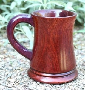 Rustic Wooden Mug Handmade Natural Solid Wood Coffee Mug Eco Friendly Drinkware for Tea Coffee Juice Use - Product Image 4