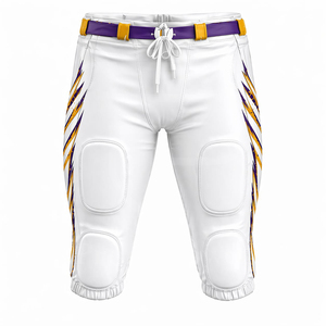 Nuevo Conjunto de Uniforme de Fútbol Personalizado Estilo Americano, Jersey y Pantalones 100% Poliéster con Estampado Sublimado, Cintura Elástica, Ligero - Product Image 4