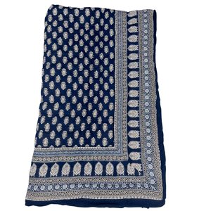 Colcha de Algodón Sostenible con Estampado Floral Hecho a Mano por Artesanos de Jaipur, Reversible, para Cama Individual, 300 Hilos, Colorida, para Hotel, Hogar, Regalo - Product Image 1