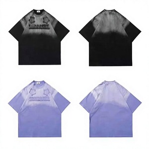 Custom Unisex 230GSM Heavyweight Cotton T Shirt <b>Vintage</b> Oversized T Shirt Men O Neck Short Sleeve Streetwear Breathable <b>Tee</b> - Product Image 2