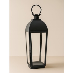 Royal style Tall Metal <b>Lantern</b> Decoration Black <b>Large</b> <b>Lantern</b> With Handle for Indoor Outdoor and Wedding Decoration - Product Image 4
