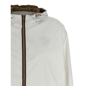 Chaqueta de Viaje Brunello Cucinelli con Capucha, Cierre de Cremallera, Diseño Estampado, Resistente al Agua, con Bolsillos, de Lujo, en Poliéster Tecnológico - Product Image 6