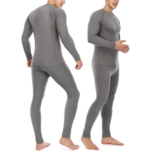 RABUSH SPORTS - Camiseta Térmica de Manga Larga de Alta Calidad para Hombre, Ropa Interior Térmica, Conjunto de Camiseta y Pantalones Largos, Traje de Yoga sin Costuras - Product Image 1