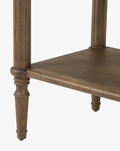 Mahera Classic Nightstand with Storage Solid Teak Wood Natural Finish for Bedroom Apartment & Hotel Use - Product Image 6