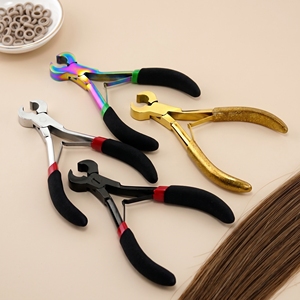 Hair Extension Keratin Bond <b>Cutter</b> Gold Titanium Color Sharp <b>Edge</b> Tool for Clean and Precise Pre-Installation Cutting - Product Image 6