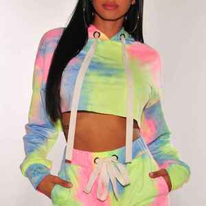 New Custom Front Logo Breathable Lightweight <b>Tie</b> Dye Soft Fabric Casual Fit Relaxed Stylish Women Summer <b>Set</b> - Product Image 6