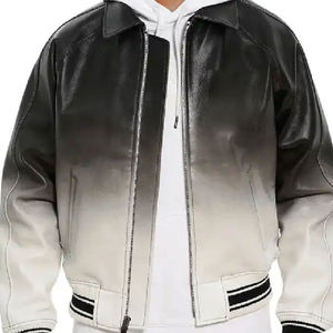 Chaquetas de Cuero para Hombre, Diseño Moderno, Nueva Edición, Cuero Vacuno Genuino de Primera Calidad, Estilo Bomber - Product Image 4