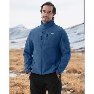Veste Softshell Homme 2025 Taille XL Légère Chaude Doublée Polaire Coupe-Vent Imperméable Enduite Équipement Extérieur Rembourrage Polyester Uni - Product Image 3