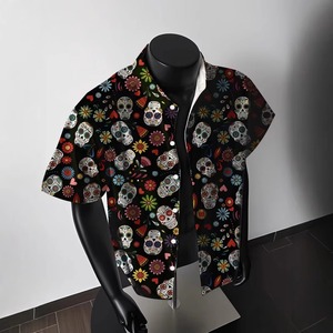 Custom Printed Hawaiian <b>Shirt</b> for Men Tropical Beach <b>Shirt</b> Short Sleeve <b>Button</b> Up Casual Summer Wear OEM ODM Wholesale - Product Image 5