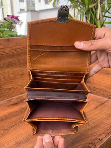 กระเป๋าสตางค์หนังแท้สินค้ามาใหม่ทำด้วยมือแท้กระเป๋าสตางค์หนังวัวสไตล์ตะวันตกสำหรับผู้หญิงกระเป๋าสตางค์สุดหรูขายส่ง - Product Image 5