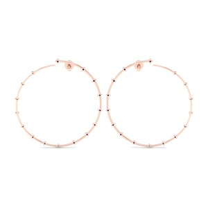 Pendientes de Aro REYES con Zafiro Azul de Corte Redondo de 0.5Ct en Oro Sólido de 14K, Joyería Fina de Lujo para Bodas y Fiestas para Mujer - Product Image 4