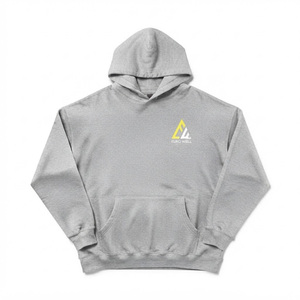 Sweat à capuche de luxe personnalisé 100 % coton coupe classique pour homme, épaules tombantes, broderie de haute qualité, grammage lourd - Product Image 5