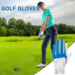 Gant de golf en microfibre bleu et blanc, main droite, respirant, fermeture auto-agrippante, unisexe, sports de plein air - Product Image 5