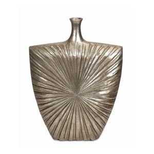 Jarrón Gretchen Plateado de Alta Calidad, Adorno Decorativo de Metal para Mesa, Decoración Elegante para Sala de Estar o Pasillo, Florero para el Hogar - Product Image 1