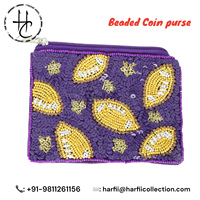 Dompet Koin Bordir Manik-Manik Buatan Tangan, Dompet Kecil Berhias Manik-Manik, Dompet Etnik, Tempat Koin Manik-Manik Warna-Warni, Hadiah, Persediaan Grosir