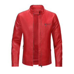 Blouson de motard personnalisé pour homme en cuir véritable marron, col montant, fermeture éclair, imperméable, style urbain vintage, finition délavée, hiver - Product Image 3