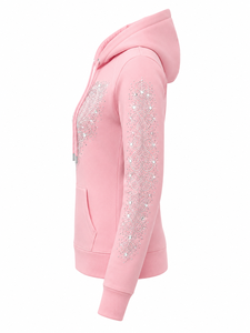 Women's <b>Rhinestone</b> Zip Up Hoodie Sparkling Crystal Hooded Sweatshirt Long Sleeve Casual <b>Jacket</b> with Pockets Soft Warm Fit - Product Image 4