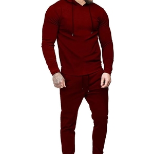 Survêtements en molleton d'hiver de qualité supérieure, vente en gros, logo personnalisé, ensemble décontracté, jogging pour homme, 100% coton - Product Image 1