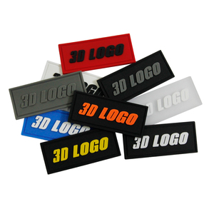 Patch décoratif en caoutchouc souple en PVC pour vestes, casquettes, sacs à dos, chaussures, vêtements de sport, uniformes, vêtements, logo 3D en relief, léger - Product Image 4