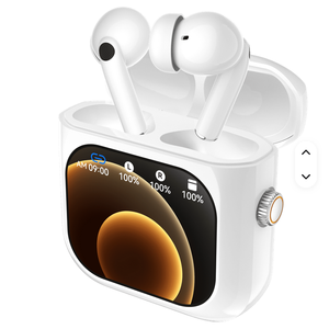 AuraBuds Custom X6 Auriculares Inalámbricos Bluetooth con Pantalla Táctil TFT de 2.1 Pulgadas, Auriculares con Traductor IA, 13 Idiomas - Product Image 1