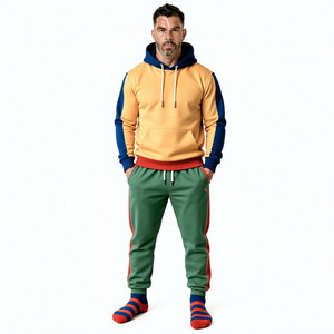 Mens Activewear Tracksuit Hoodie And <b>Pants</b> Set Designed For Jogging Training Gym Workout And Running Comfort - Product Image 5
