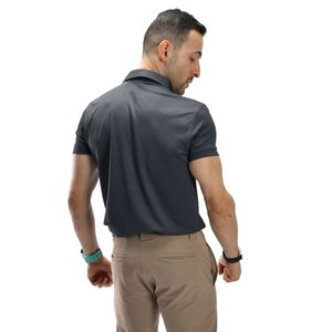 Men <b>Charcoal</b> Grey Polo <b>Shirt</b> Short Sleeve Collared <b>T</b> <b>Shirt</b> Casual Golf Sportswear Top Custom Logo Manufacturer Wholesal2 - Product Image 6
