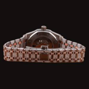 นาฬิกาข้อมือผู้ชายสวยงาม คอลเลคชั่นเพชรโมอิสซาไนต์ ขนาด 41 มม. ประดับเพชรเต็มเรือน ดีไซน์หรูหรา พร้อมฟังก์ชั่นวันที่อัตโนมัติ - Product Image 3