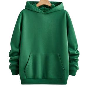 Sweat-shirt à capuche pour homme en polycoton, avec poche zippée, coupe ample, durable, style streetwear, OEM - Product Image 5