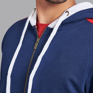 Vente flash - Sweat à capuche zippé pour homme avec logo personnalisé, design uni avec poche, sweat à capuche zippé décontracté pour homme - Product Image 2
