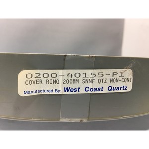 AMAT 0200-40155-P1 ANILLO DE CUBIERTA, 200MM SNNF CUARZO - Equipo y Piezas de Semiconductores de Confianza de Global Legacy - Product Image 3