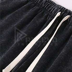 Pantalones Deportivos de Algodón Personalizados para Hombre, Cintura Elástica con Cordón, Joggers Casuales, Tejido Liso de Peso Medio, Estilo Urbano - Product Image 4
