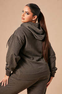 Ensemble de sweats à capuche oversize grande taille pour femme, style streetwear décontracté, fournisseur USA - Product Image 5