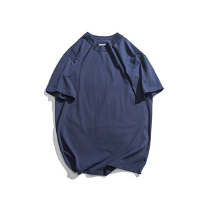 เสื้อยืดกีฬาผู้ชายผ้าฝ้าย 100% ทรงโอเวอร์ไซส์ สไตล์วินเทจ ล้างสีแบบแอซิดวอช  ออกแบบโลโก้ด้านหน้าได้ตามสั่ง ขายส่ง - Product Image 2