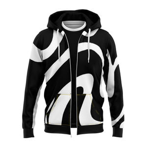 Sweat à capuche personnalisé avec fermeture éclair pour hommes, sweat à capuche sportif en polyester avec impression par sublimation en 3D - Product Image 3