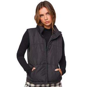 เสื้อแจ็คเก็ตแขนกุดผู้หญิงสไตล์สตรีทแวร์คุณภาพสูง ดีไซน์เรียบง่ายลำลองแบบ OEM ออกแบบเองได้ มีกระเป๋าสองข้าง - Product Image 6