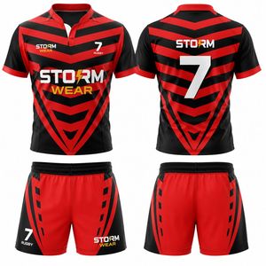 Nuevo Uniforme de Rugby Moderno para Todas las Temporadas, Cómodo, 100% Poliéster, Conjuntos de Fútbol en Diferentes Tallas, Estilo Europeo - Product Image 1